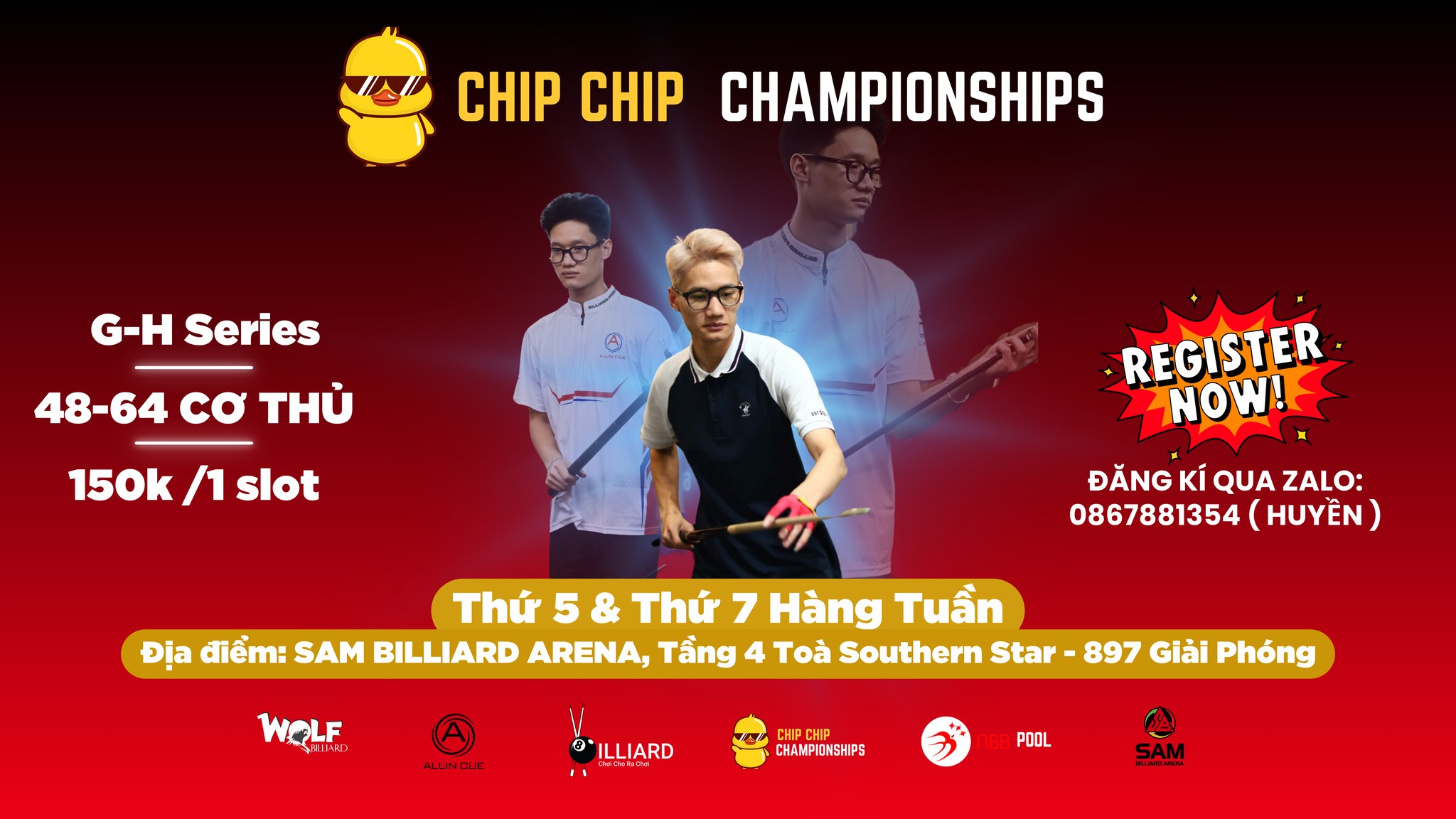 Giải đấu Chip Chip Rankings - 160.000.000 VNĐ - Cơ hội cho cơ thủ cọ xát!